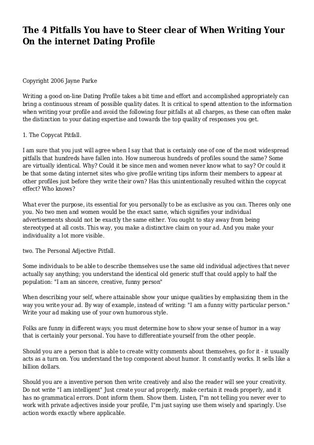 profile writing about a person profile article on a person